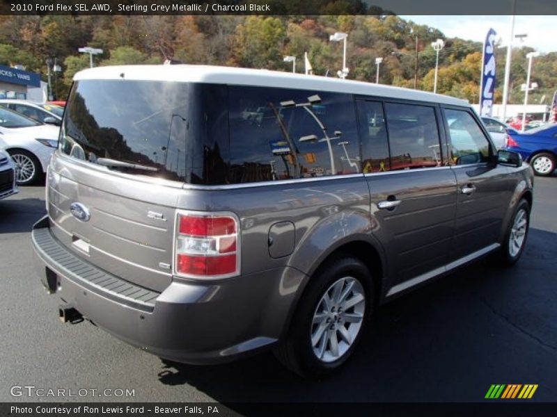 Sterling Grey Metallic / Charcoal Black 2010 Ford Flex SEL AWD