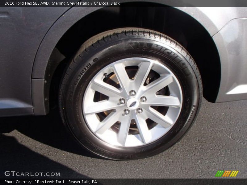 Sterling Grey Metallic / Charcoal Black 2010 Ford Flex SEL AWD