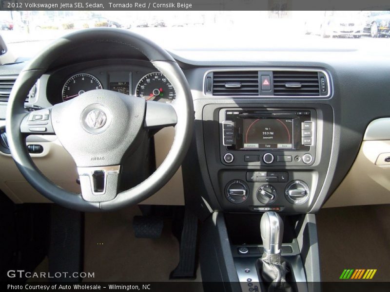 Tornado Red / Cornsilk Beige 2012 Volkswagen Jetta SEL Sedan