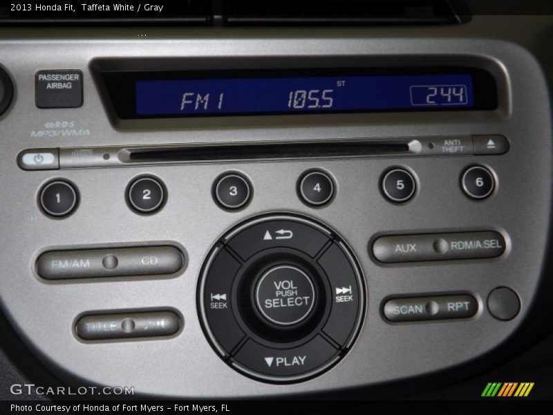 Taffeta White / Gray 2013 Honda Fit