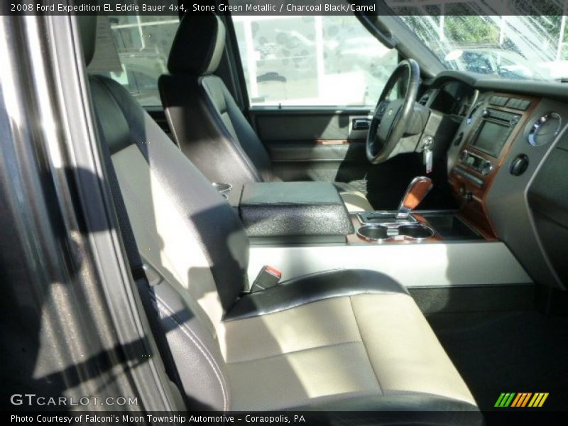 Stone Green Metallic / Charcoal Black/Camel 2008 Ford Expedition EL Eddie Bauer 4x4