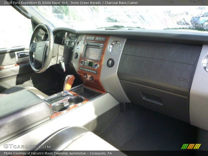 Stone Green Metallic / Charcoal Black/Camel 2008 Ford Expedition EL Eddie Bauer 4x4
