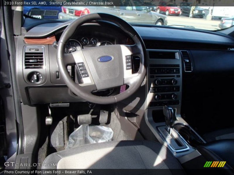 Sterling Grey Metallic / Charcoal Black 2010 Ford Flex SEL AWD