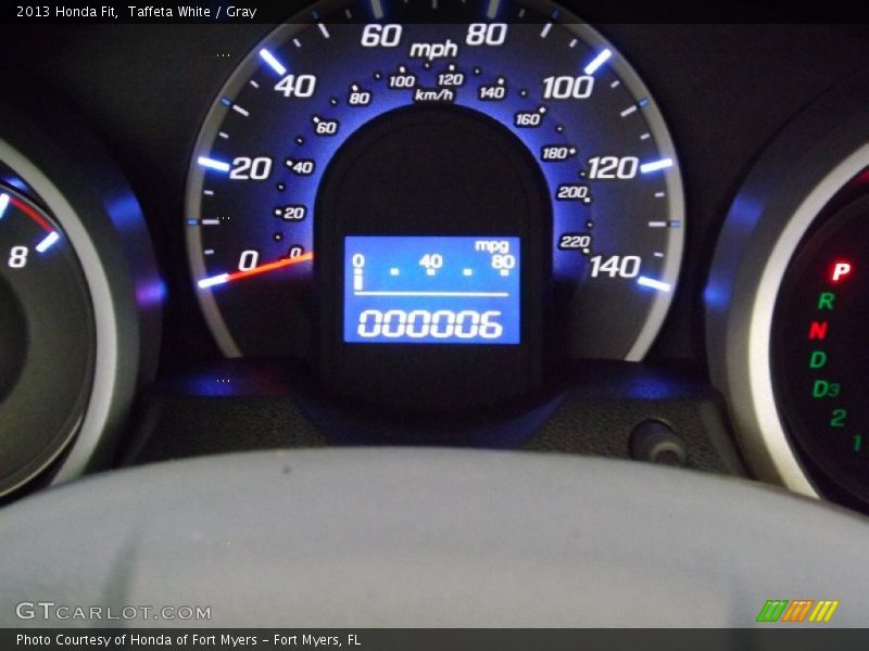 Taffeta White / Gray 2013 Honda Fit