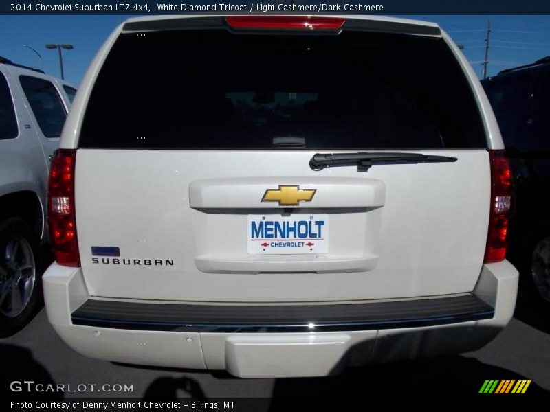 White Diamond Tricoat / Light Cashmere/Dark Cashmere 2014 Chevrolet Suburban LTZ 4x4