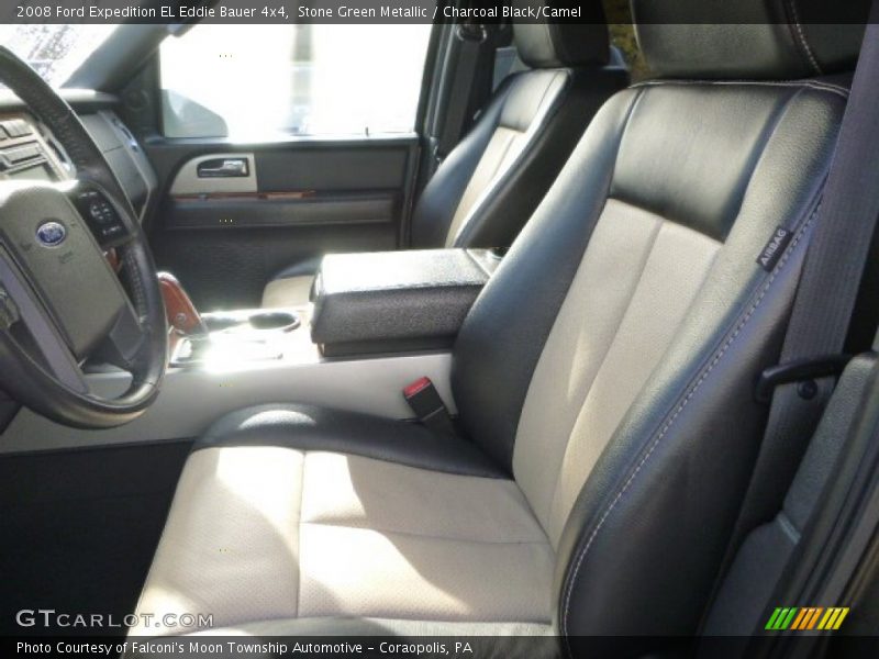 Stone Green Metallic / Charcoal Black/Camel 2008 Ford Expedition EL Eddie Bauer 4x4