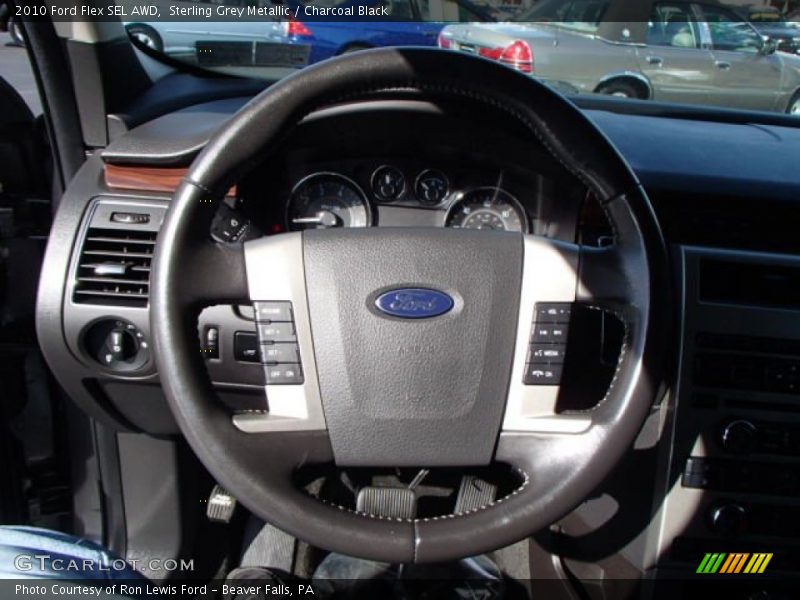 Sterling Grey Metallic / Charcoal Black 2010 Ford Flex SEL AWD