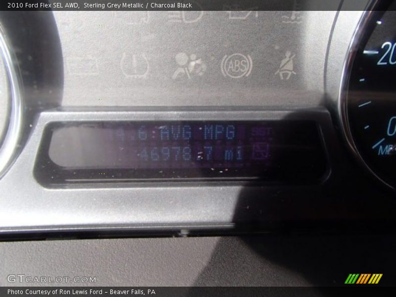 Sterling Grey Metallic / Charcoal Black 2010 Ford Flex SEL AWD