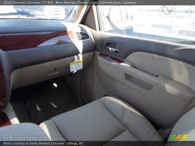 White Diamond Tricoat / Light Cashmere/Dark Cashmere 2014 Chevrolet Suburban LTZ 4x4