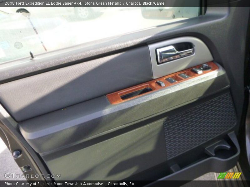 Stone Green Metallic / Charcoal Black/Camel 2008 Ford Expedition EL Eddie Bauer 4x4