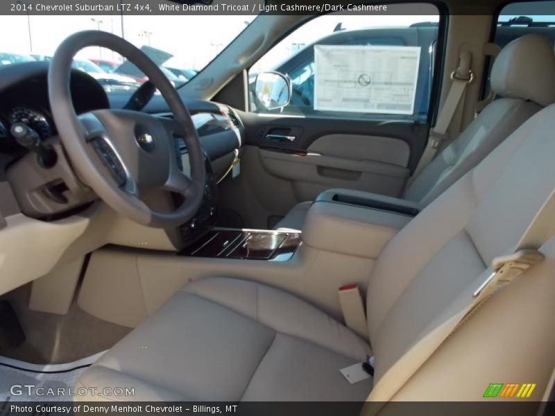 White Diamond Tricoat / Light Cashmere/Dark Cashmere 2014 Chevrolet Suburban LTZ 4x4