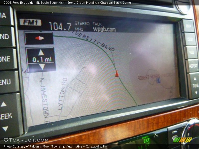 Stone Green Metallic / Charcoal Black/Camel 2008 Ford Expedition EL Eddie Bauer 4x4