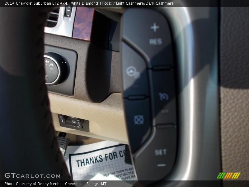 White Diamond Tricoat / Light Cashmere/Dark Cashmere 2014 Chevrolet Suburban LTZ 4x4