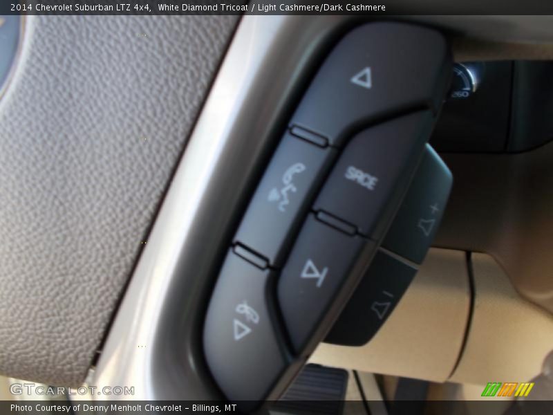 White Diamond Tricoat / Light Cashmere/Dark Cashmere 2014 Chevrolet Suburban LTZ 4x4