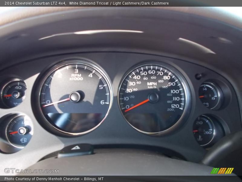 White Diamond Tricoat / Light Cashmere/Dark Cashmere 2014 Chevrolet Suburban LTZ 4x4