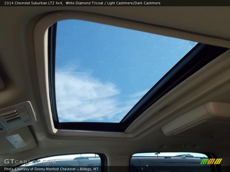 White Diamond Tricoat / Light Cashmere/Dark Cashmere 2014 Chevrolet Suburban LTZ 4x4
