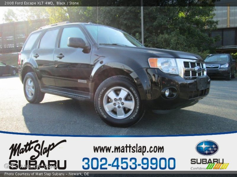 Black / Stone 2008 Ford Escape XLT 4WD