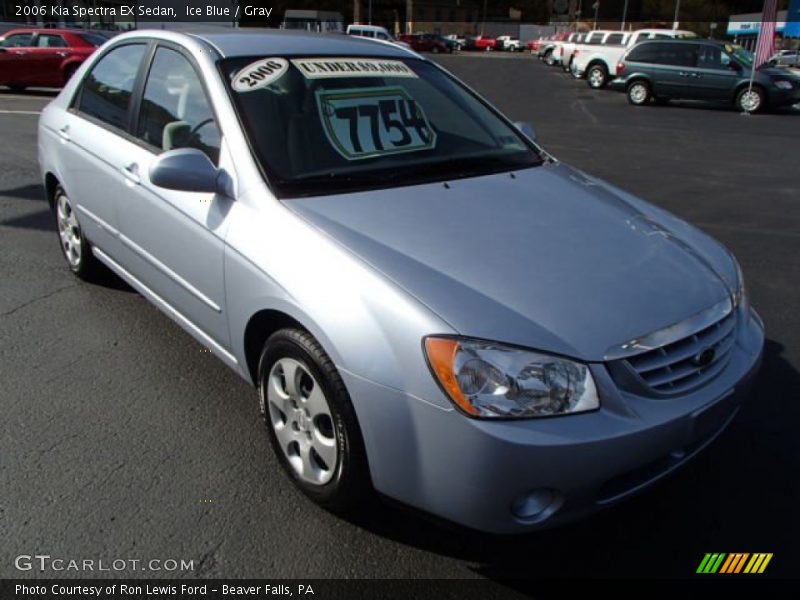 Ice Blue / Gray 2006 Kia Spectra EX Sedan