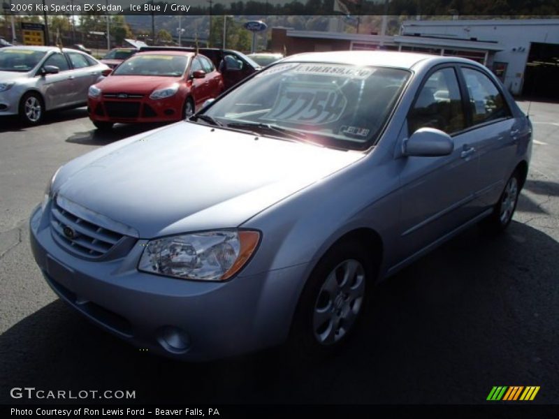 Ice Blue / Gray 2006 Kia Spectra EX Sedan