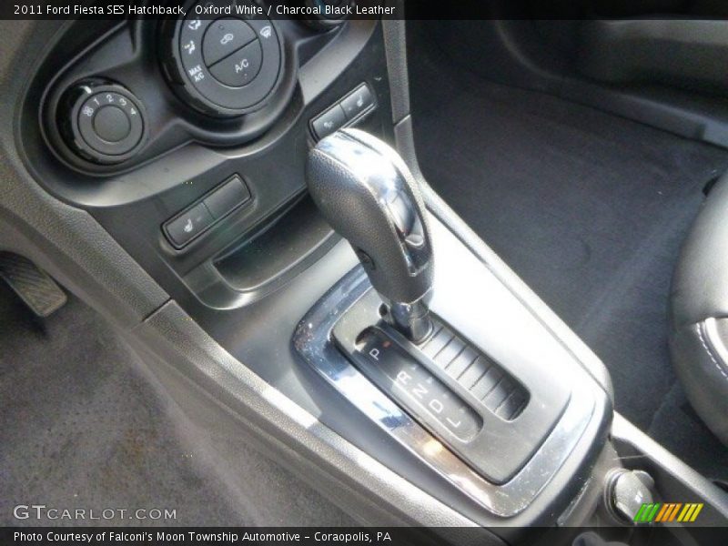 Oxford White / Charcoal Black Leather 2011 Ford Fiesta SES Hatchback