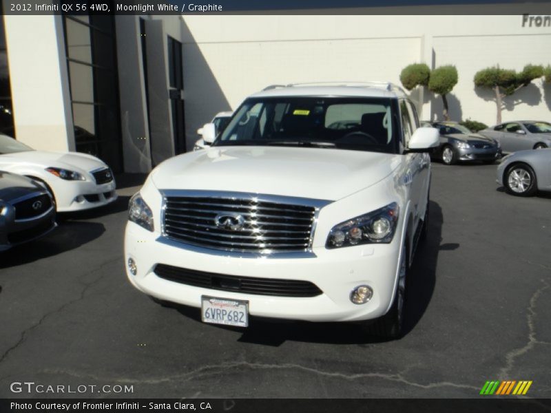 Moonlight White / Graphite 2012 Infiniti QX 56 4WD