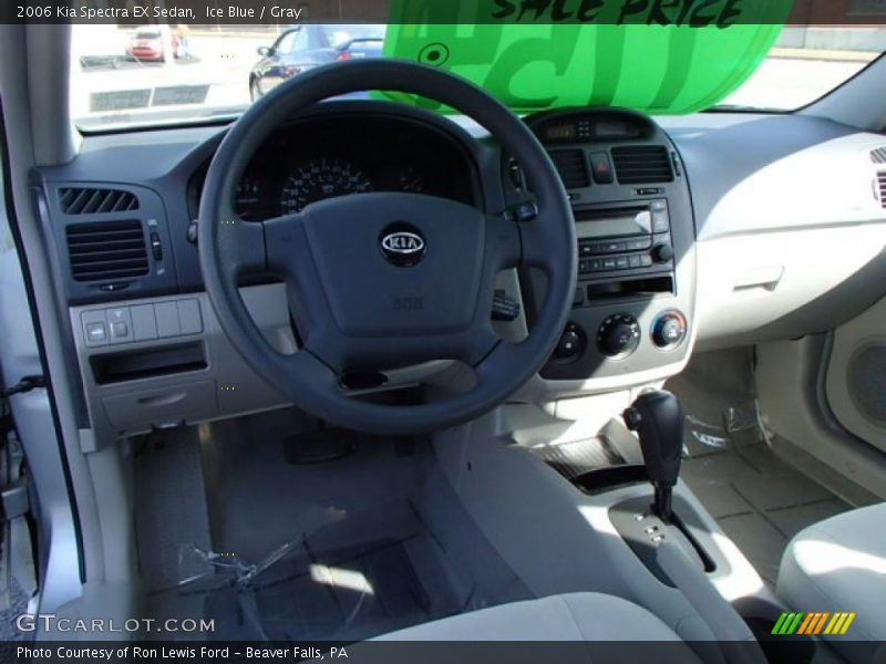 Ice Blue / Gray 2006 Kia Spectra EX Sedan