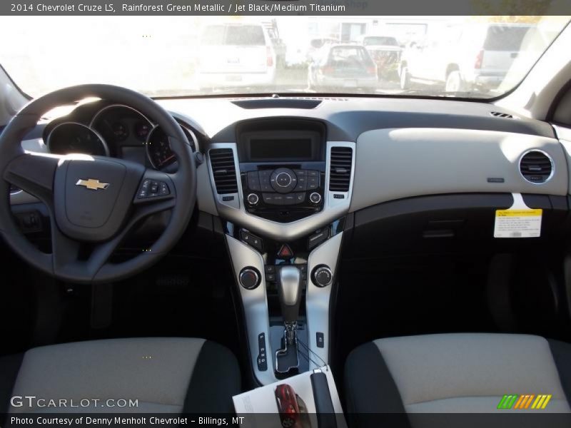 Rainforest Green Metallic / Jet Black/Medium Titanium 2014 Chevrolet Cruze LS