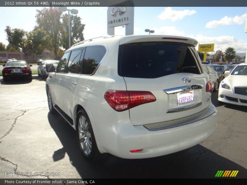 Moonlight White / Graphite 2012 Infiniti QX 56 4WD