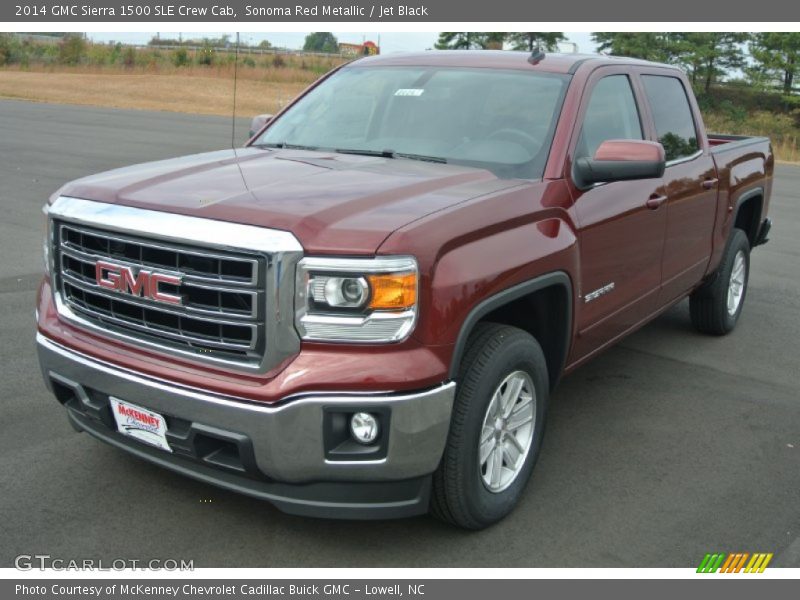 Sonoma Red Metallic / Jet Black 2014 GMC Sierra 1500 SLE Crew Cab