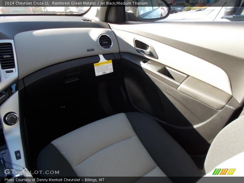 Rainforest Green Metallic / Jet Black/Medium Titanium 2014 Chevrolet Cruze LS