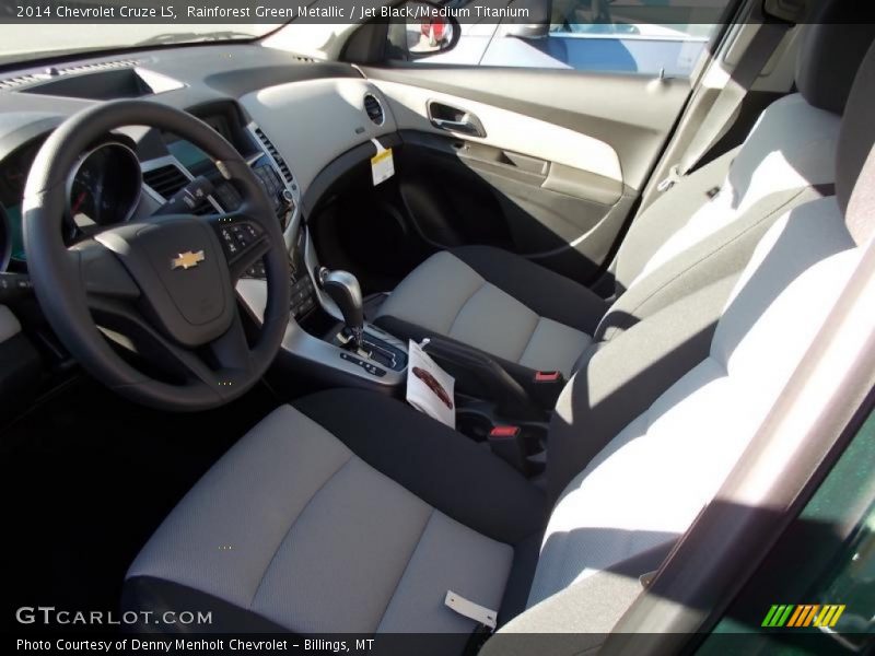 Rainforest Green Metallic / Jet Black/Medium Titanium 2014 Chevrolet Cruze LS