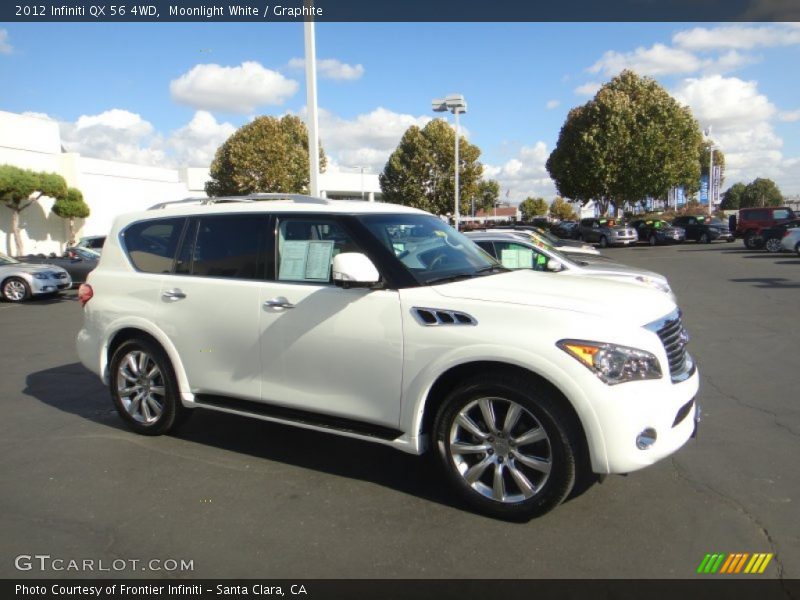 Moonlight White / Graphite 2012 Infiniti QX 56 4WD