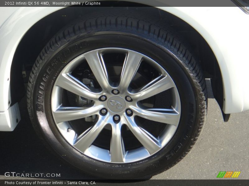 Moonlight White / Graphite 2012 Infiniti QX 56 4WD