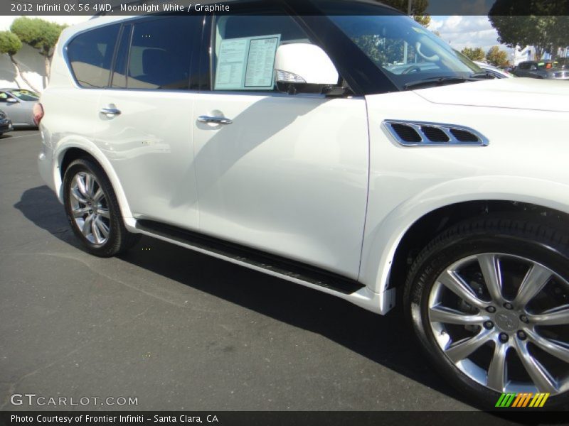 Moonlight White / Graphite 2012 Infiniti QX 56 4WD
