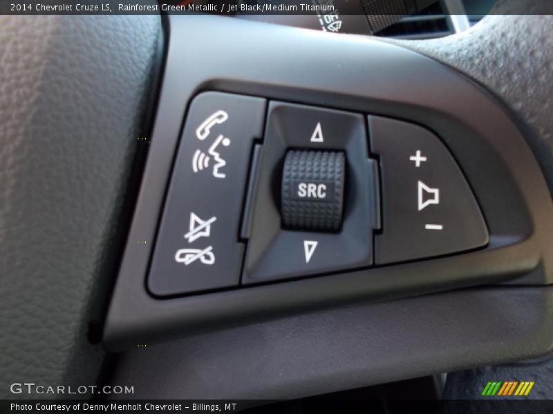 Rainforest Green Metallic / Jet Black/Medium Titanium 2014 Chevrolet Cruze LS
