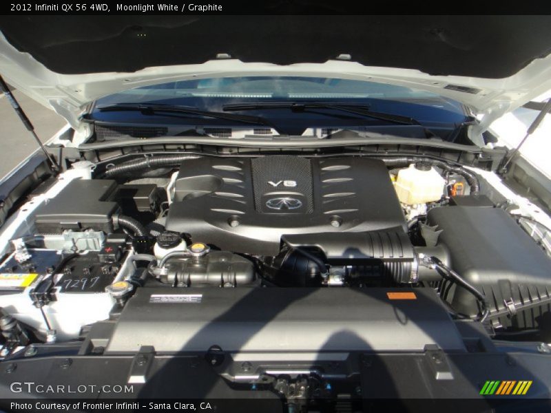 Moonlight White / Graphite 2012 Infiniti QX 56 4WD