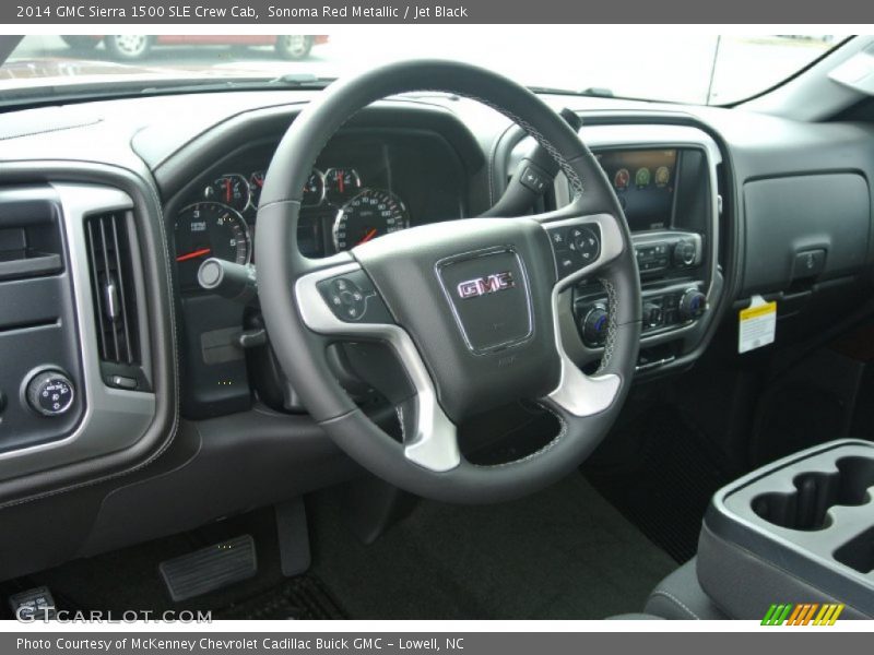 Sonoma Red Metallic / Jet Black 2014 GMC Sierra 1500 SLE Crew Cab