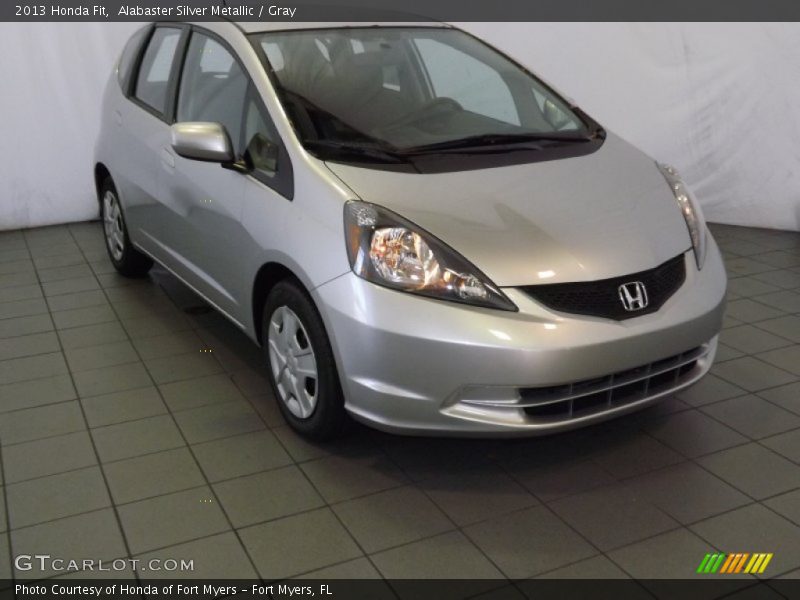 Alabaster Silver Metallic / Gray 2013 Honda Fit