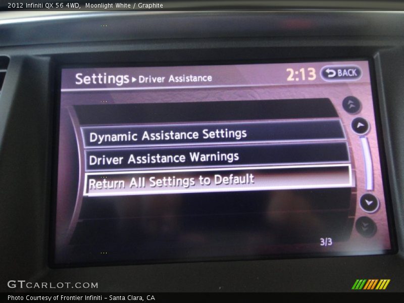 Moonlight White / Graphite 2012 Infiniti QX 56 4WD