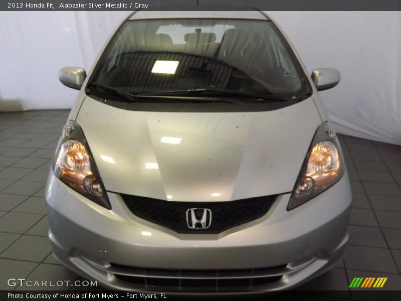 Alabaster Silver Metallic / Gray 2013 Honda Fit