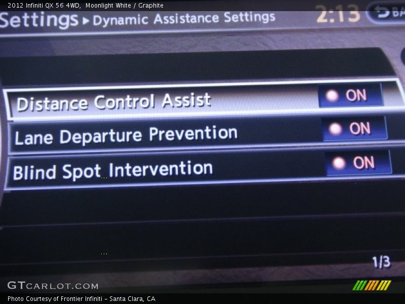 Moonlight White / Graphite 2012 Infiniti QX 56 4WD