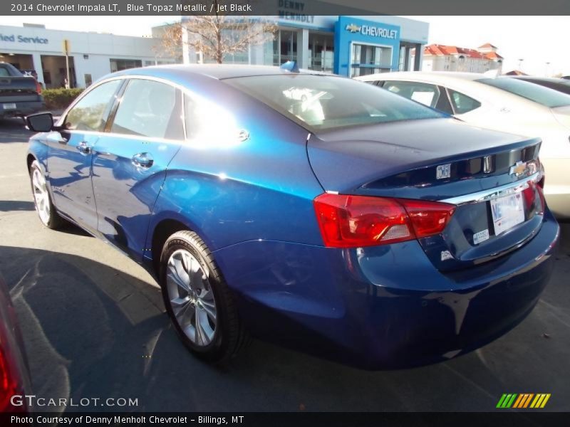 Blue Topaz Metallic / Jet Black 2014 Chevrolet Impala LT