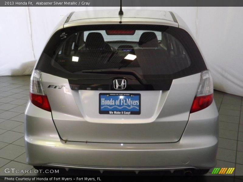 Alabaster Silver Metallic / Gray 2013 Honda Fit