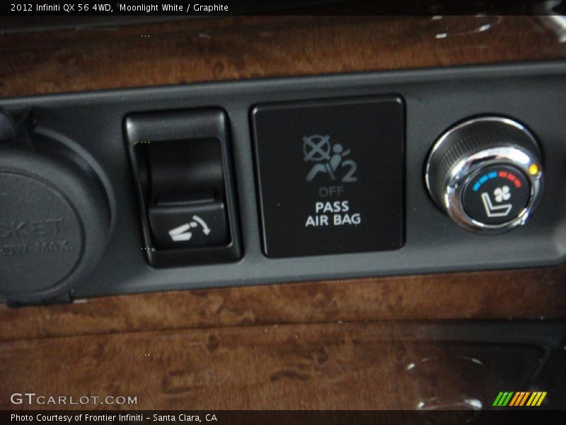 Moonlight White / Graphite 2012 Infiniti QX 56 4WD