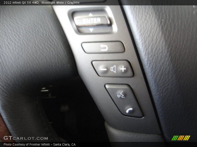 Moonlight White / Graphite 2012 Infiniti QX 56 4WD