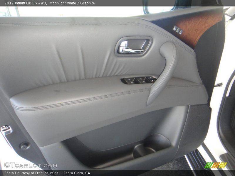 Moonlight White / Graphite 2012 Infiniti QX 56 4WD