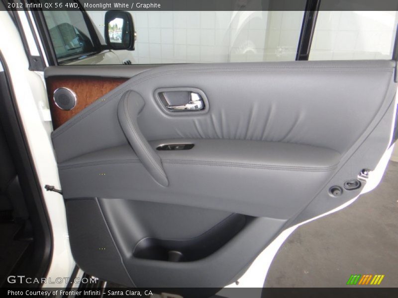 Moonlight White / Graphite 2012 Infiniti QX 56 4WD
