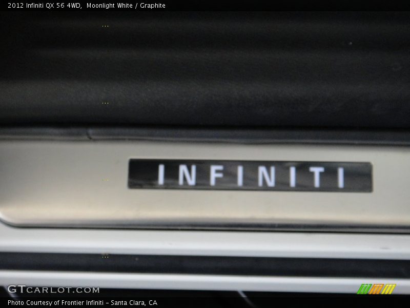 Moonlight White / Graphite 2012 Infiniti QX 56 4WD
