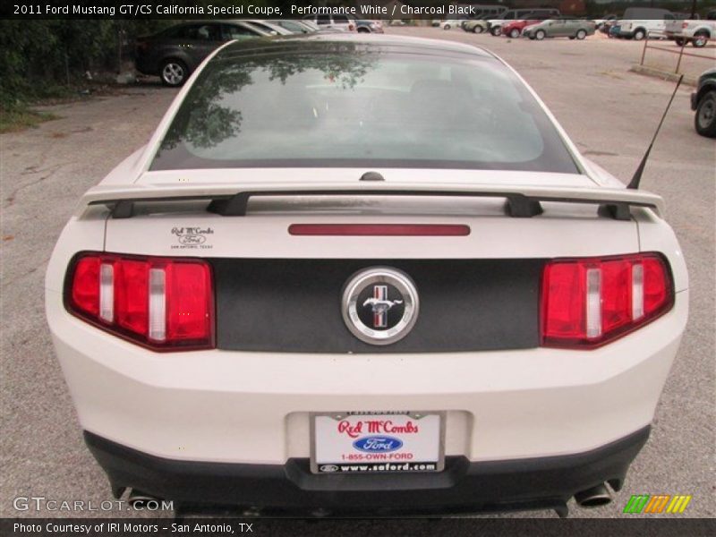 Performance White / Charcoal Black 2011 Ford Mustang GT/CS California Special Coupe