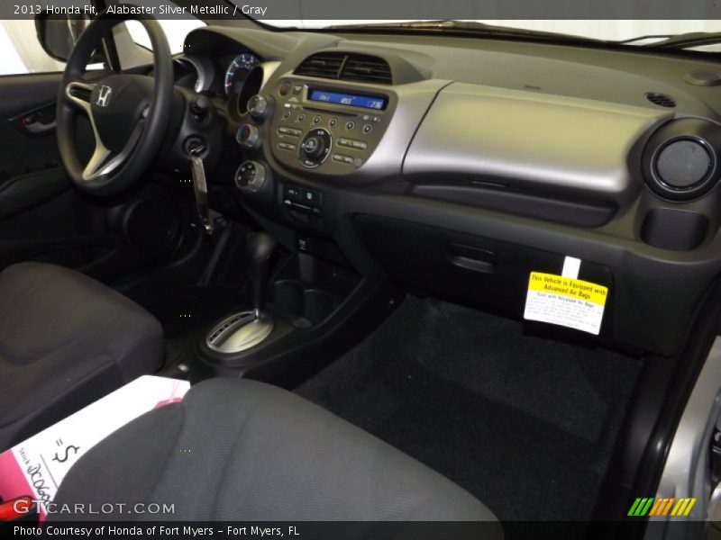 Alabaster Silver Metallic / Gray 2013 Honda Fit
